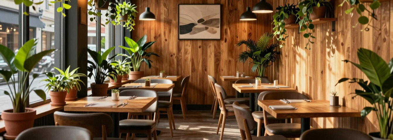 Озеленение ресторана, кафе или бара