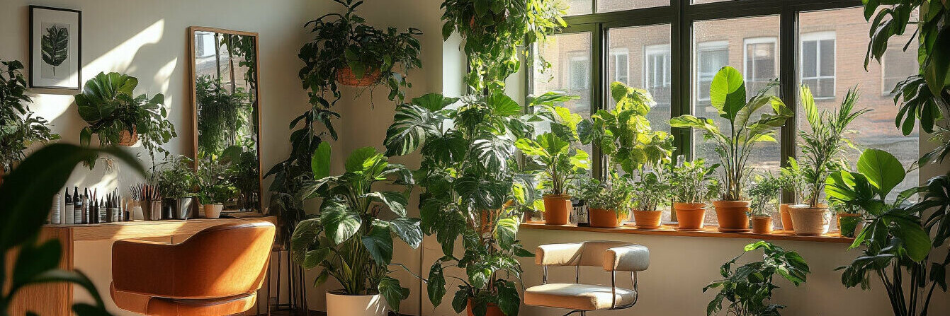 Озеленение салона красоты